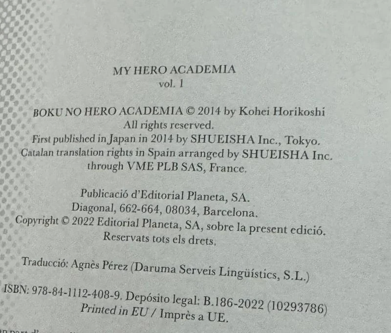 Manga Català My Hero Academia Vol. 1 Kohei Horikoshi – photo 6